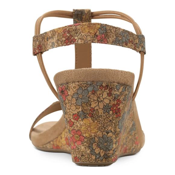 Style & Co Women's Mulan Wedge Open-Toe Sandals, Floral Cork 2 Size 10M - Picture 4 of 5